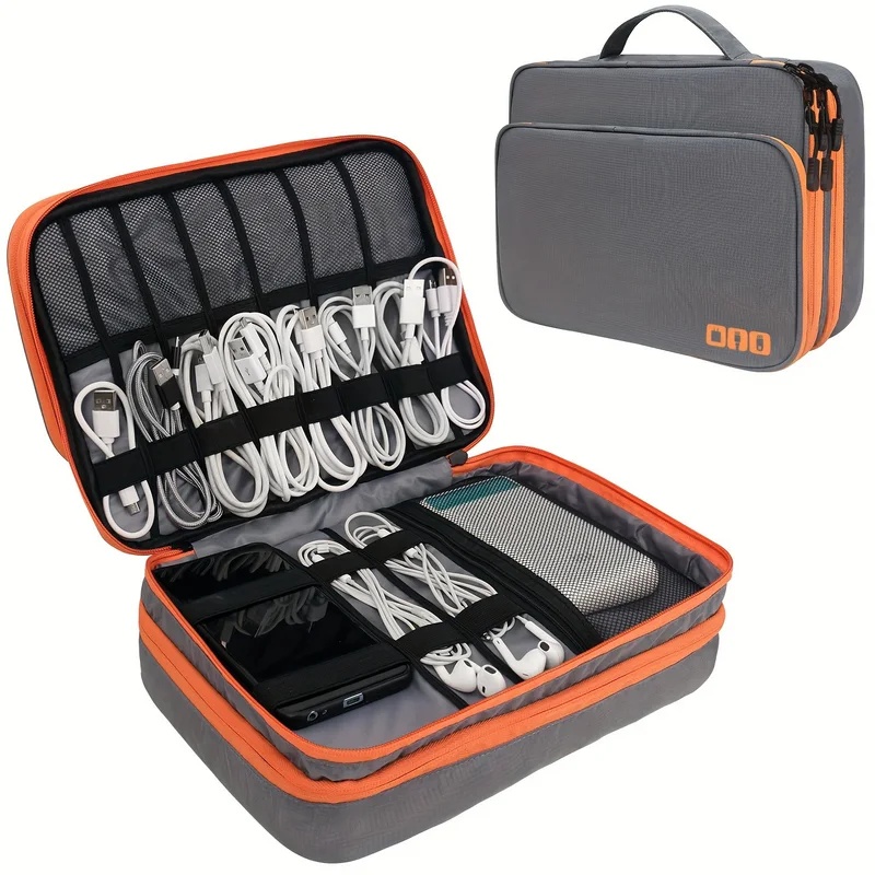 Multi-Layer Electronic Organiz - Tech Accessories Case ulasan dan harga
