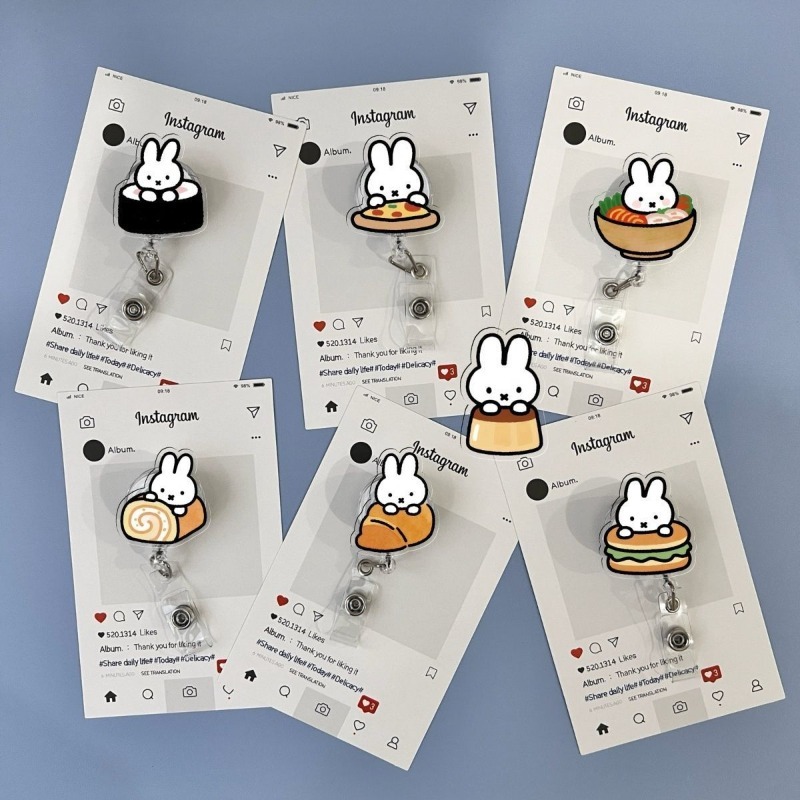 Kawaii Miffy Retractable ID Ba - Kawaii Tech Accessories ulasan dan harga