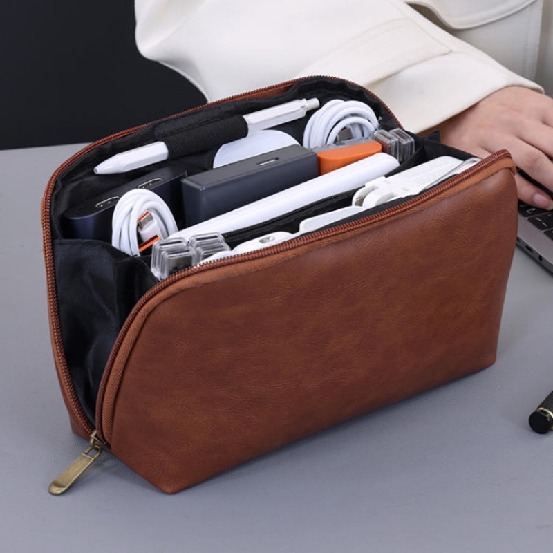 PU Tech Organizer Pouch Travel - Tech Accessories Storage ulasan dan harga