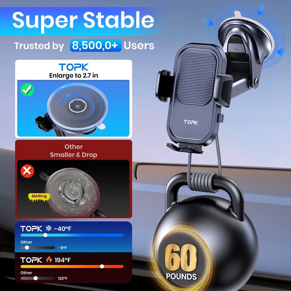 TOPK Car Phone Holder Mount fo - Mobile Tech Accessories ulasan dan harga