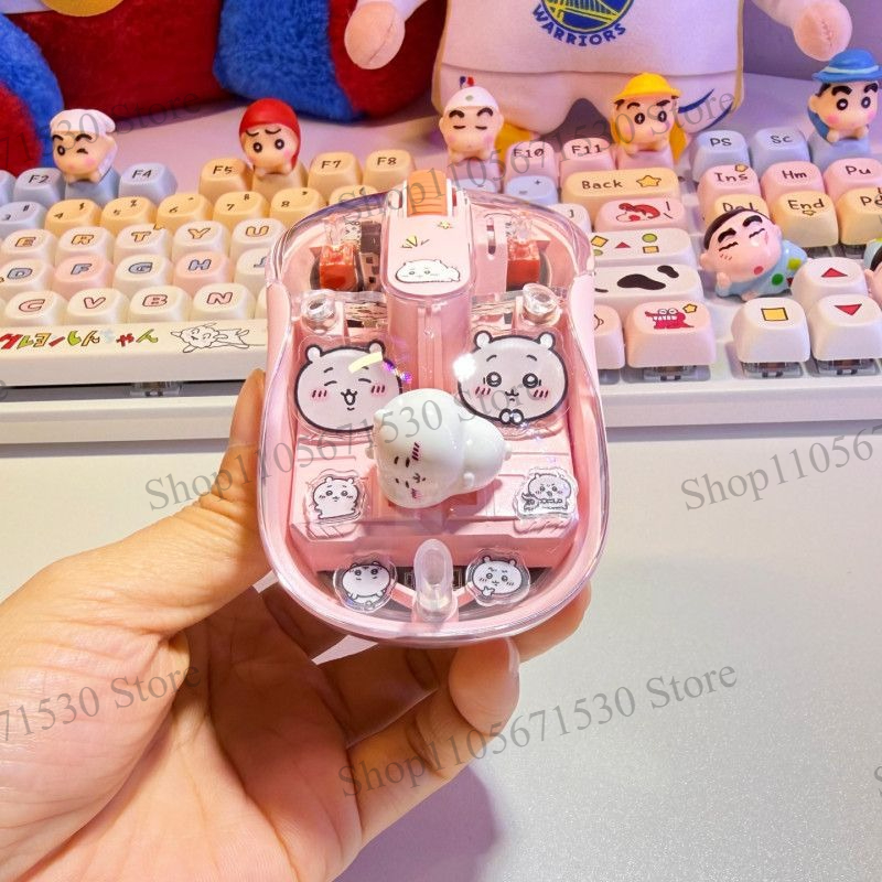 Kawaii Chiikawa Pink Transpare - Kawaii Tech Accessories ulasan dan harga